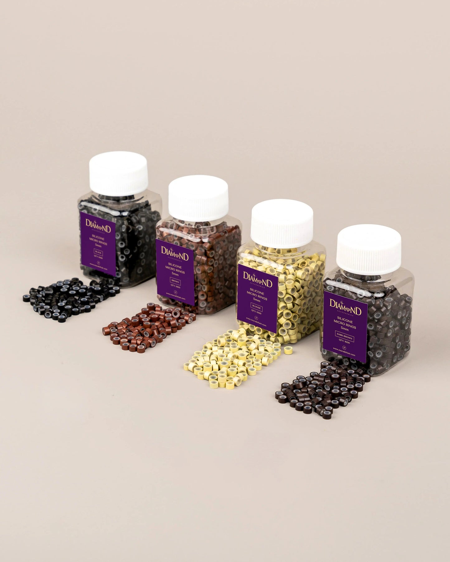 MICRO RING SILICON 5MM  4 COLORES