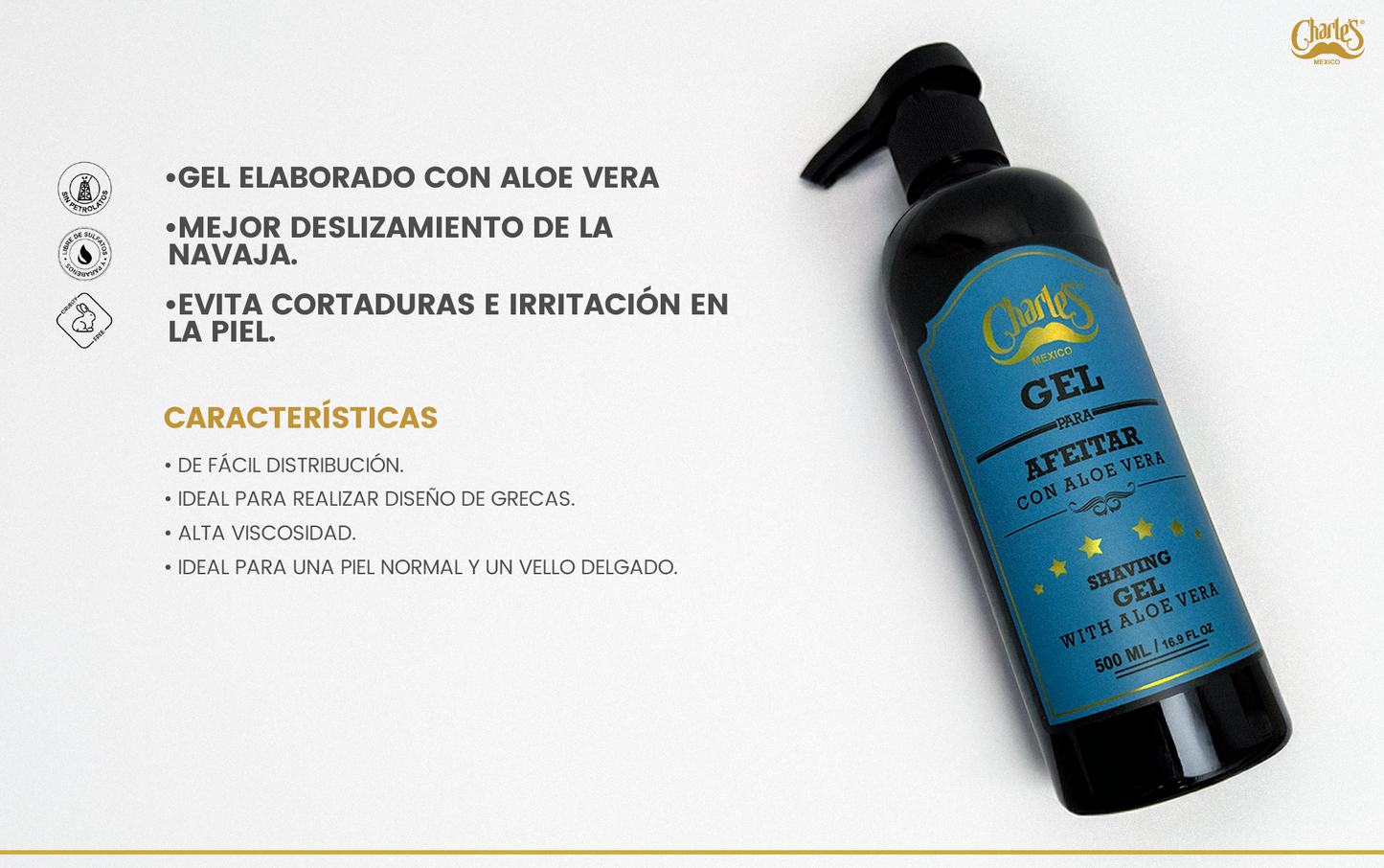 Gel para afeitar 500ml